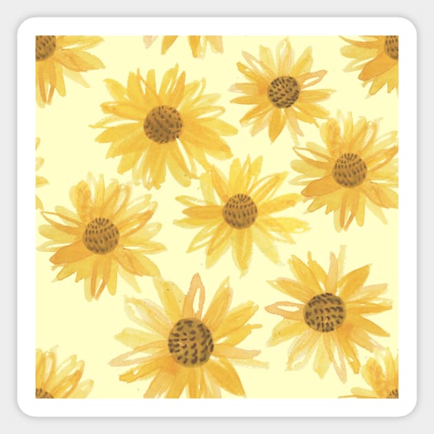 Teasing Tossed Sunflower Sticker by geekgo